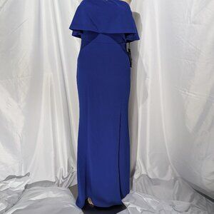 NWT Lulus Cobalt Blue Strapless Maxi Dress Women's Small Sexy Formal